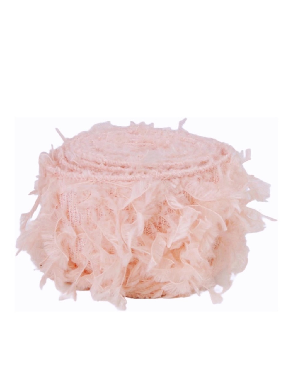 2 rolls!! Pink, Faux Fur Wired Ribbon Trim 2.5 inch